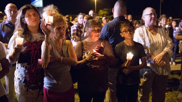 AFP, A candlelit vigil was held for victims of the shooting in Sutherland Springs
